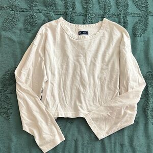 Gap heavyweight long sleeve crop medium